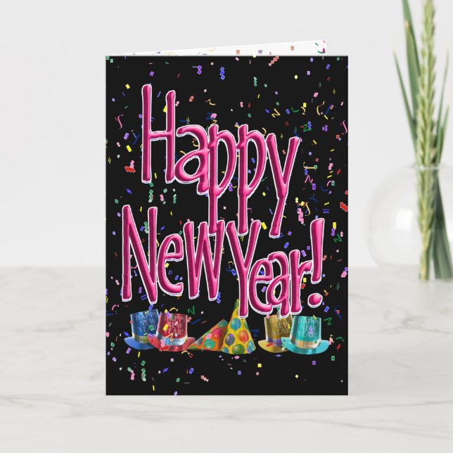 CARTÃO DE FESTIVIDADES FELIZ ANO NOVO! ESCOLHAS (Frente)