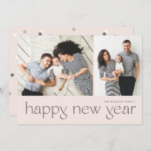 Feliz ano novo Mínimo Moderno - Duas Férias de Fot