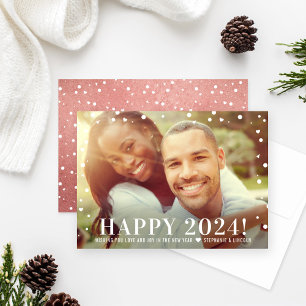 Cartão De Festividades Feliz ano novo moderno Dourado 2022 Foto