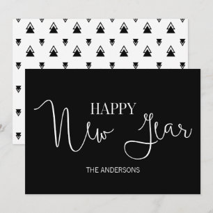 Cartão De Festividades Feliz ano novo moderno minimalista simples