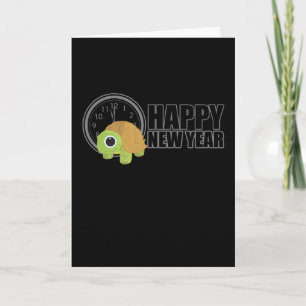 Cartão De Festividades Feliz ano novo - Tartaruga