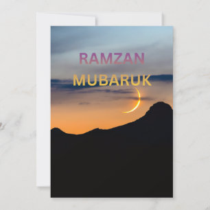 CARTÃO DE FESTIVIDADES FELIZ BEM-VINDO AO RAMADÃO