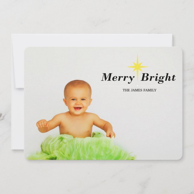 Cartão De Festividades feliz brilhante (Frente)