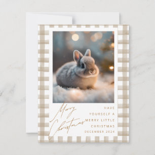 Cartão De Festividades Feliz Bunny de Natal