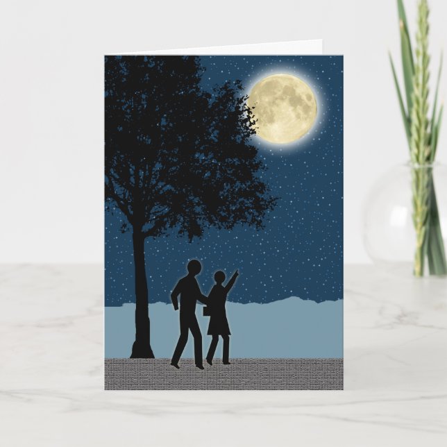 Cartão De Festividades Feliz Casal de Ano Novo Lunar (Frente)