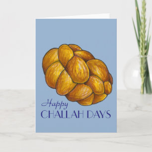 Cartão De Festividades Feliz Challah Days Hanukkah Chanukah Holiday