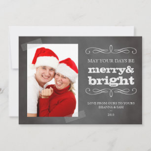 Cartão De Festividades Feliz chic com teclado fotográfico brilhante e bri