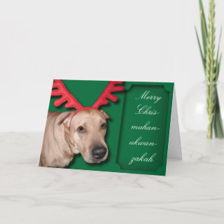 Cartão De Festividades Feliz Chrismahanukwanzakah