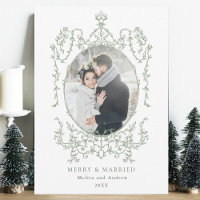 Feliz Clássica de Frame Vintage e Foto Casada