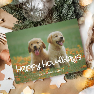 Cartão De Festividades Feliz Comoeladas Foto Engraçada e Fofa de Cachorro