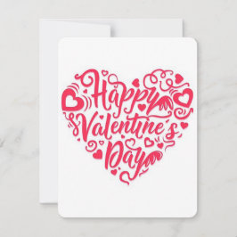 Cartão De Festividades Feliz Coração do Dia dos Namorados