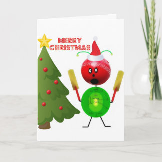 Cartão De Festividades Feliz Cricket de Natal