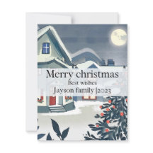 Feliz de aquarela e natal elegante