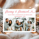 Cartão De Festividades Feliz de Foto Moderna e Casado no Natal Recém-Casa<br><div class="desc">A Feliz Moderna 3 Fotos e o Cartão de Férias de Natal Recém-casado é uma forma na moda de celebrar seu primeiro feriado como um casal casado. Este cartão apresenta um design limpo e contemporâneo com uma grande área fotográfica para mostrar o seu casamento favorito ou uma fotografia nova. A...</div>