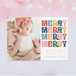 Cartão De Festividades Feliz de Letras Bolhas Retroativas