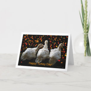 Cartão De Festividades Feliz Dia da Turquia