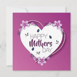 Cartão De Festividades Feliz Dia das Mães