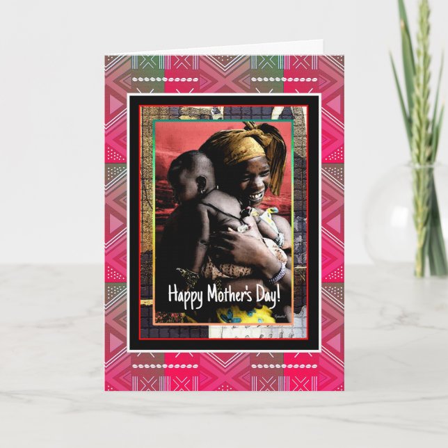 Cartão De Festividades Feliz Dia das Mães (Frente)