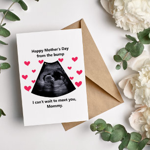 Cartão De Festividades Feliz Dia das Mães da Carta de Ultrassom The Bump