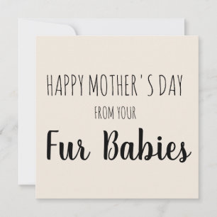 Cartão De Festividades Feliz Dia das Mães dos Seus Bebês