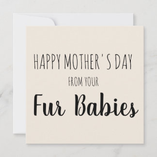 Cartão De Festividades Feliz Dia das Mães dos Seus Bebês