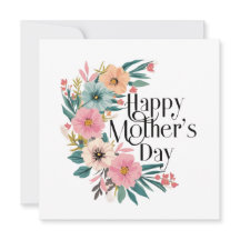 Feliz Dia das Mães Flores do Lado Direito Pêssego