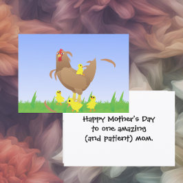 Cartão De Festividades Feliz Dia das Mães para uma mãe incrível (e pacien