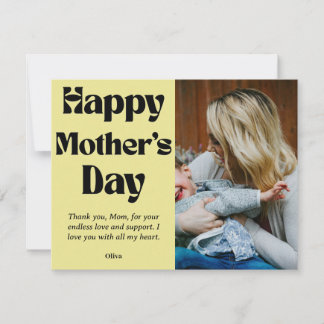 Cartão De Festividades Feliz dia das mães – Presente Personalizado com Fo