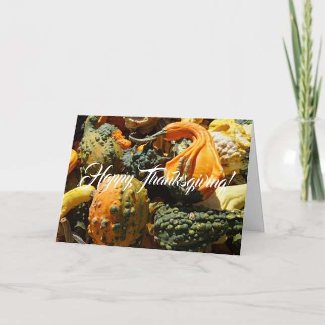 Cartão De Festividades Feliz Dia de Ação de Graças! (Frente)