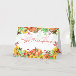 Cartão De Festividades Feliz Dia de Ação de Graças