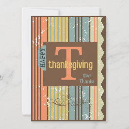 Cartão De Festividades Feliz Dia de Ação de Graças -