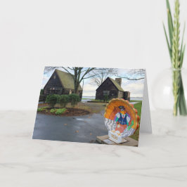 Cartão De Festividades Feliz Dia de Ação de Graças de Plymouth, Massachus