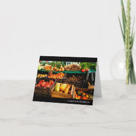 Cartão De Festividades Feliz Dia de Ação de Graças ~ Mercado de Fazendeir