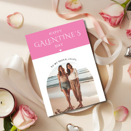 Cartão De Festividades Feliz Dia de Galentine Moderno Para Minha Melhor A