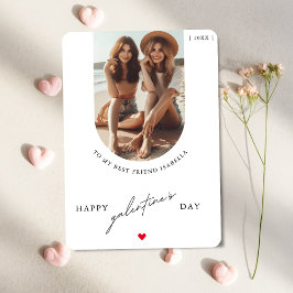 Cartão De Festividades Feliz Dia de Galentine Para Minha Melhor Foto
