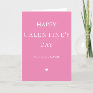 Cartão De Festividades Feliz dia de Galentine's para minha melhor amiga