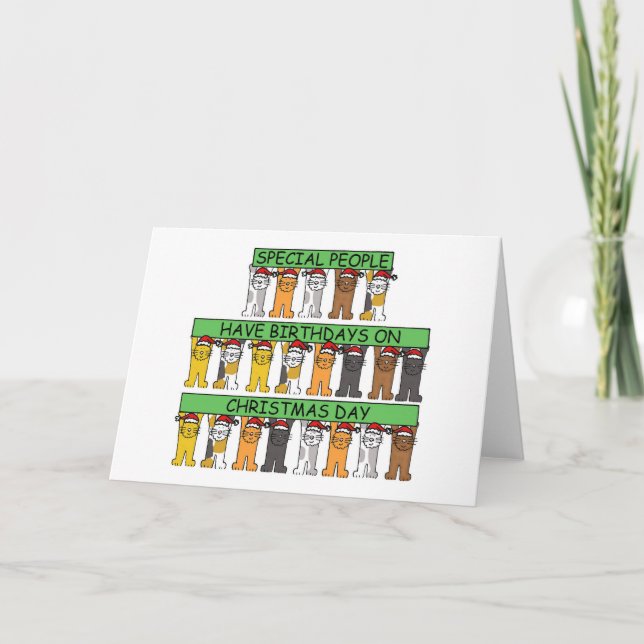 Cartão De Festividades Feliz Dia de Natal - Cartoons (Frente)