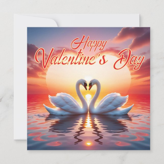 Cartão De Festividades Feliz dia de os namorados (Frente)