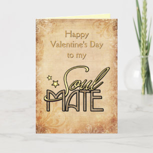 Cartão De Festividades Feliz dia de os namorados ao meu Soulmate