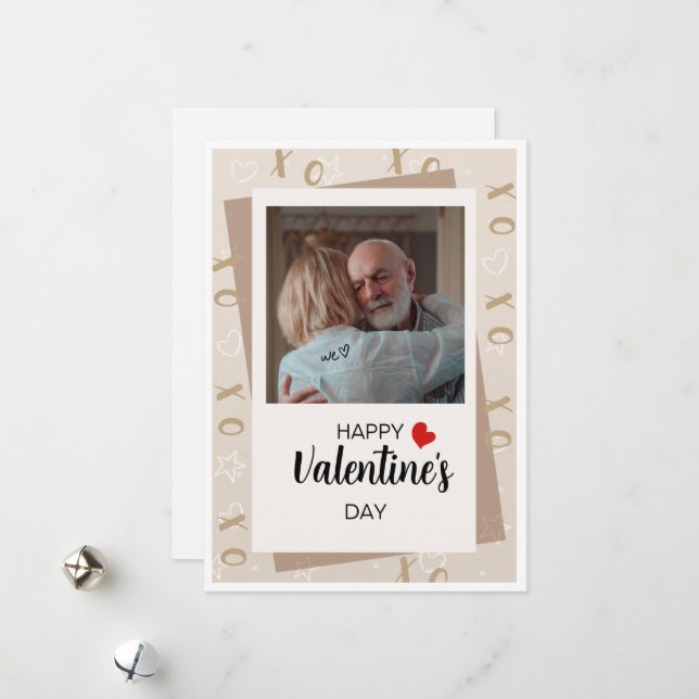 Cartão De Festividades Feliz dia de os namorados cheio de cheiro doce (Frente/Verso In Situ)