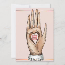 Cartão De Festividades Feliz dia de os namorados de Amor com Buraco Cardí