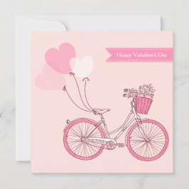 Cartão De Festividades Feliz dia de os namorados de Bicicleta de Vintage