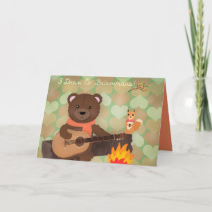 Cartão De Festividades Feliz dia de os namorados - em ucraniano