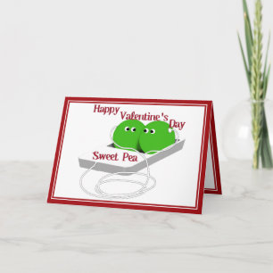 Cartão De Festividades Feliz dia de os namorados, Ervilha Doce