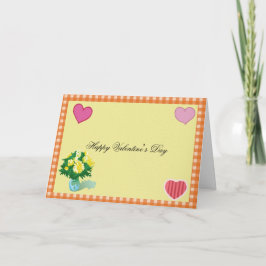 Cartão De Festividades Feliz dia de os namorados, estilo country