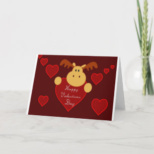 Cartão De Festividades Feliz dia de os namorados Moose