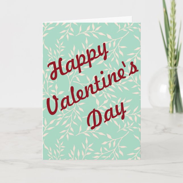 Cartão De Festividades Feliz dia de os namorados não tradicional (Frente)