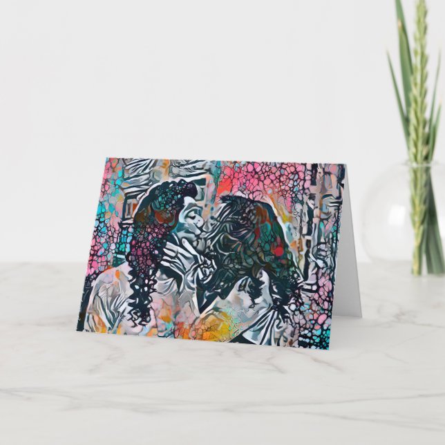 Cartão De Festividades Feliz dia de os namorados | Suas Palavras Casal Be (Frente)