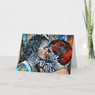 Cartão De Festividades Feliz dia de os namorados   Suas Palavras Casal Be