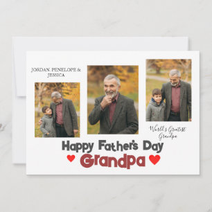 Cartão De Festividades Feliz Dia de os pais, Amo você, vovô 3 foto